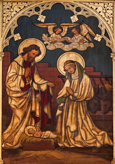 Obrazy na Szkle  Bruksela - Farba do szopki na drewnie z kościoła św. Antoniego