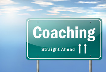 Highway Signpost "Coaching"