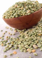 raw split pea