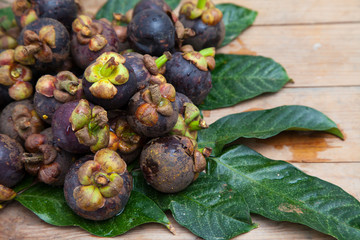 Mangosteen is one of delicious thai fruit