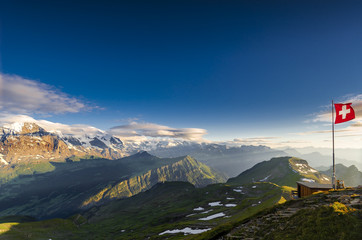 Sonnenuntergang auf dem Faulhorn