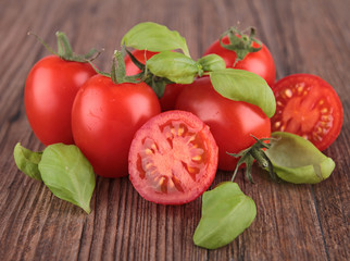 fresh tomato and basil