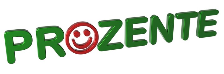 3D Smiley - Prozente