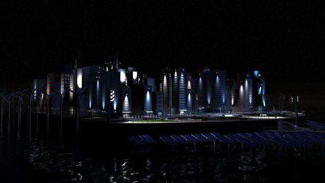 Digital CG Concept Future Solar City