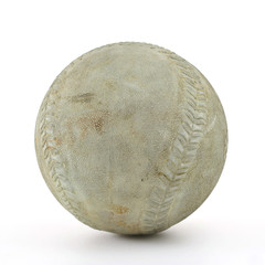 weathered baseball