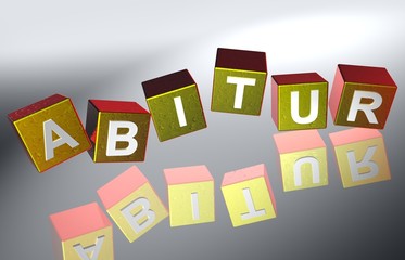 3D Fallende Wuerfel - ABITUR X