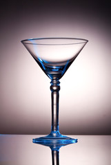 Empty martini glass