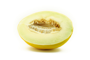 Half of yellow melon