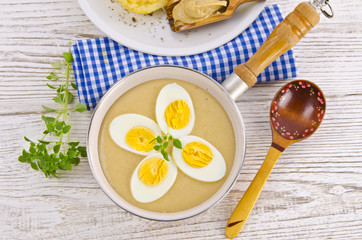 Eggs in mustard sauce