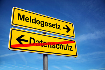 Datenschutz vs Meldegesetz