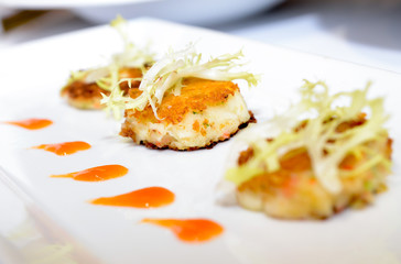 Thai dessert, Waffle is made with rice flour mixed with coconut