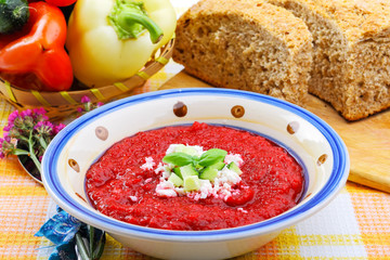 Beet root soup