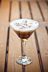 Cold fresh cocktail coffee