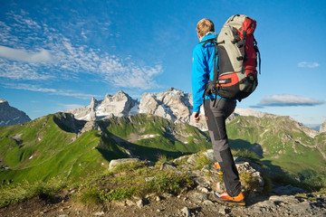 Wandern in den Alpen