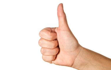 thumb up / success concept