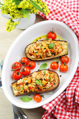 baked aubergines