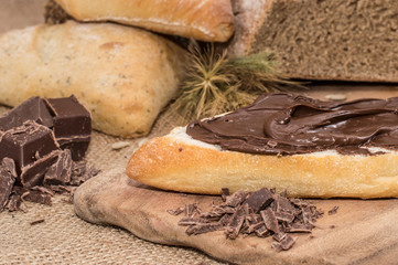 Roll with Chocolate Creme