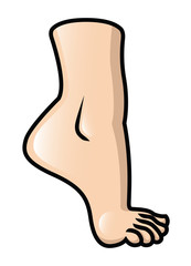 Foot On Tiptoe