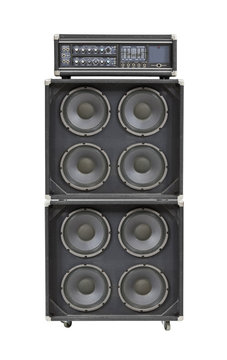 Vintage Bass Stack Amplifier Isolated