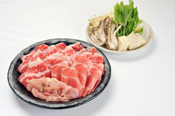 豚と鶏の二色鍋セット-2