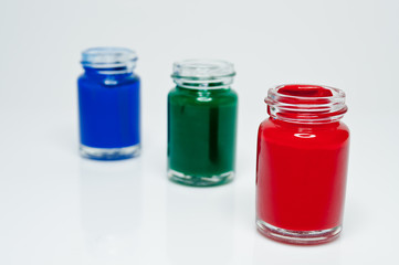 Watercolor painting for art in a bottle on white background.