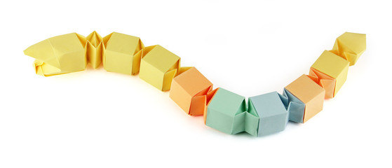 Origami paper snake - 43511418