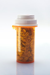 Cereal in prescription bottle