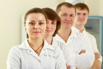 Fototapeta premium A medical doctors . Isolated over white background