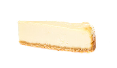 Cheesecake isolated on white background
