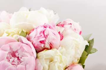 Rich bunch of peonies