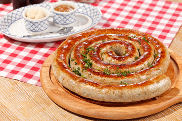 Grilled sausages