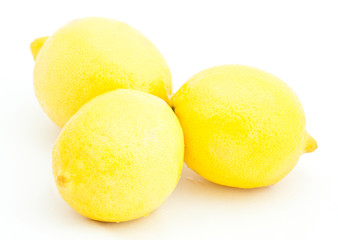 Group of juicy lemons