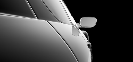 abstract car model
