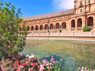 Obraz premium Famous Plaza de Espana, Sevilla, Spain