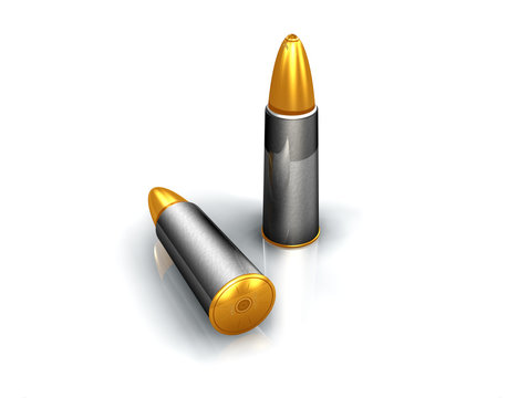 Bullets ammo metal war crime illustration