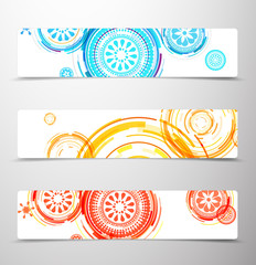 Set of colorful banners.