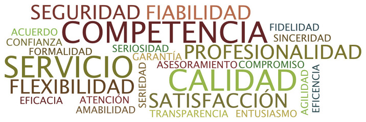 competencia, servicio, calidad