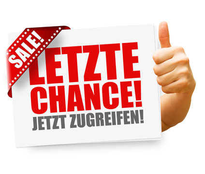 Letzte Chance! Button, Icon