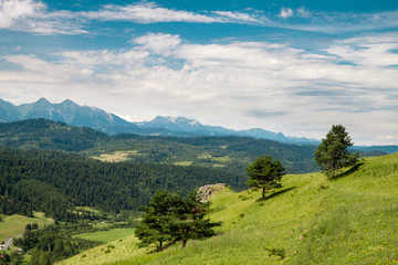 Fototapeta premium Beautifull view to Slovak landscape, Pieniny