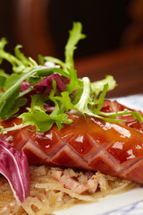 sausages with cabbage