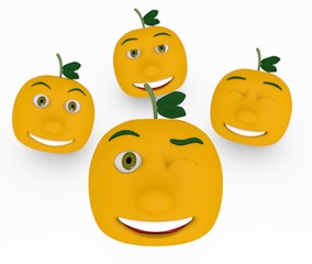 Des oranges souriantes !