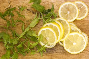 lemon and mint