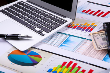 Financial papers on the table