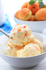 Apricot ice cream