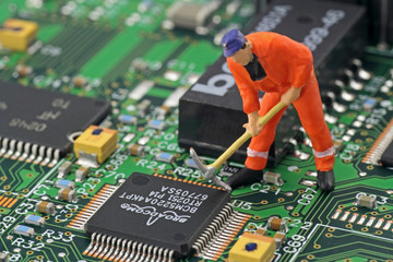 arbeiter in computer