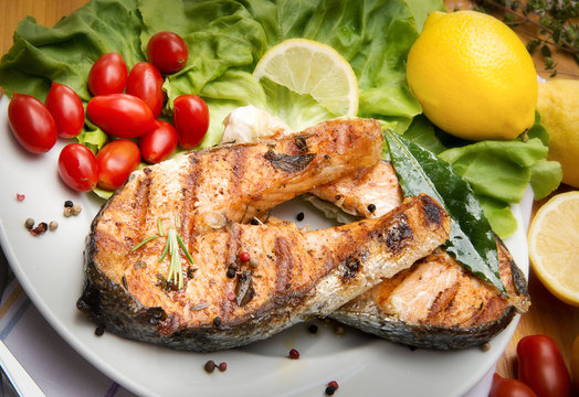 Grilled Salmon - Salmone alla griglia