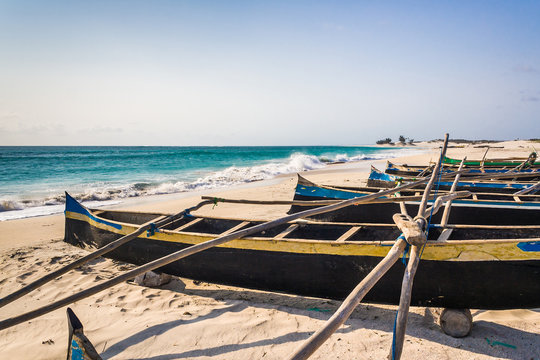 Fishing canoes