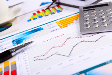 Financial papers on the table