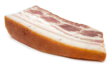 bacon on a white background