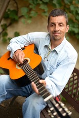 Obraz premium guitarist